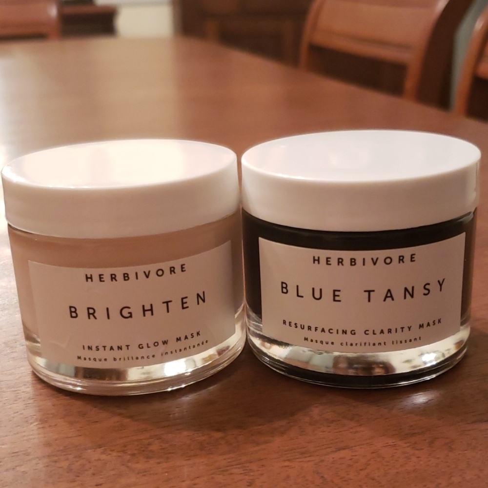 Herbivore Brighten & Blue Tansy Mask Bundle